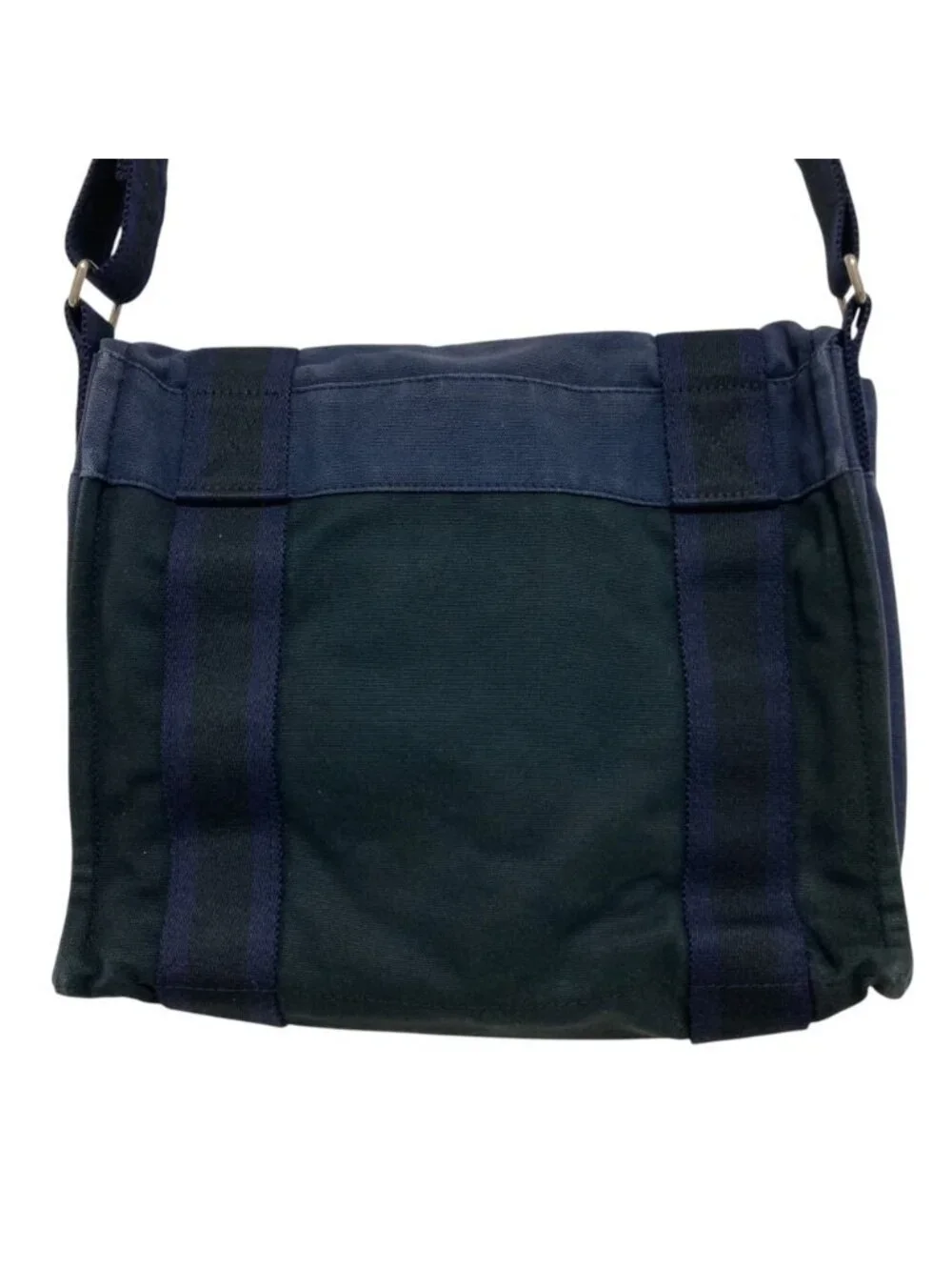 Hermes Fourre Tout Besace PM Shoulder Bag Navy Black